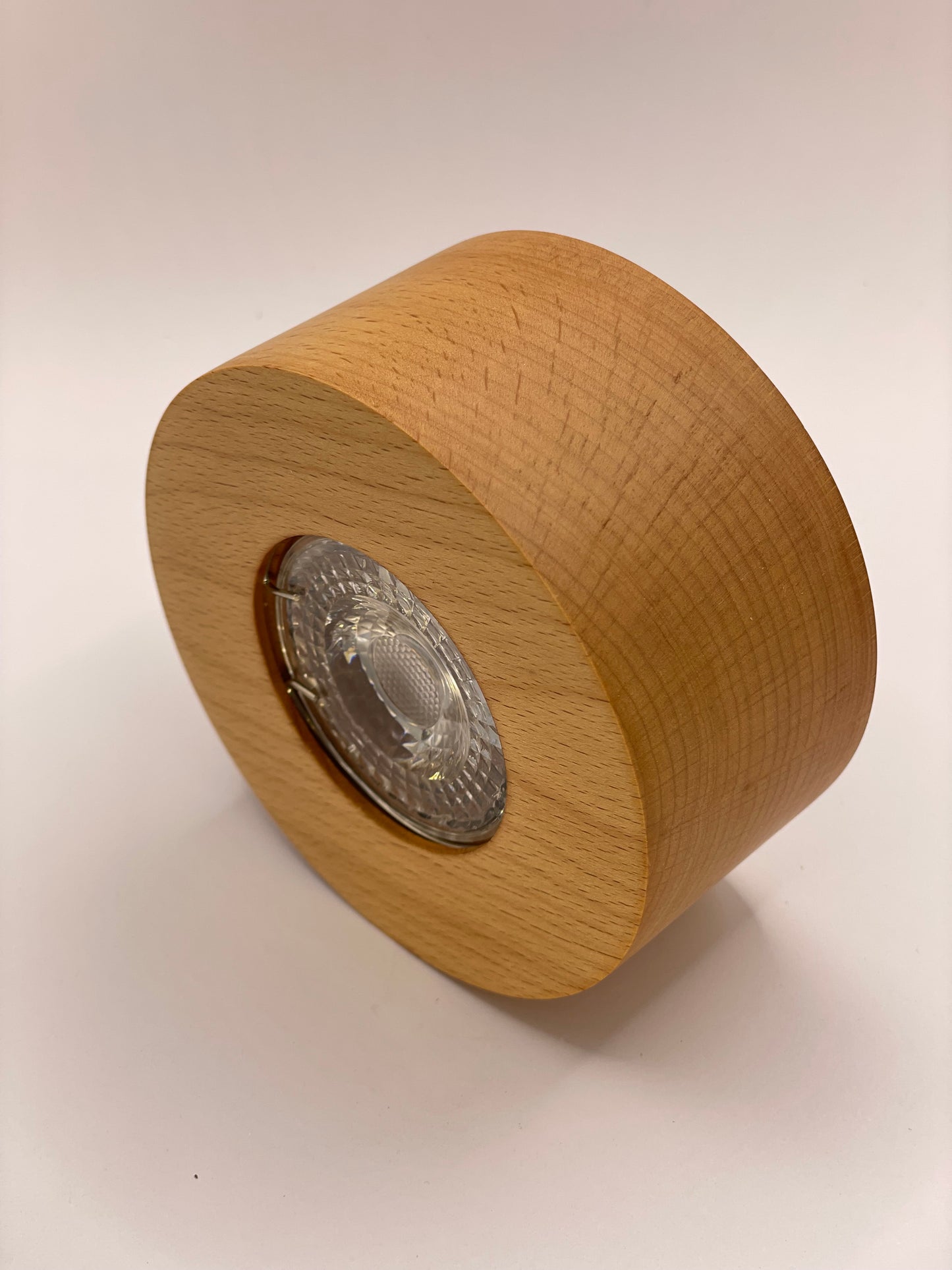 Beech hardwood ceiling spotlight