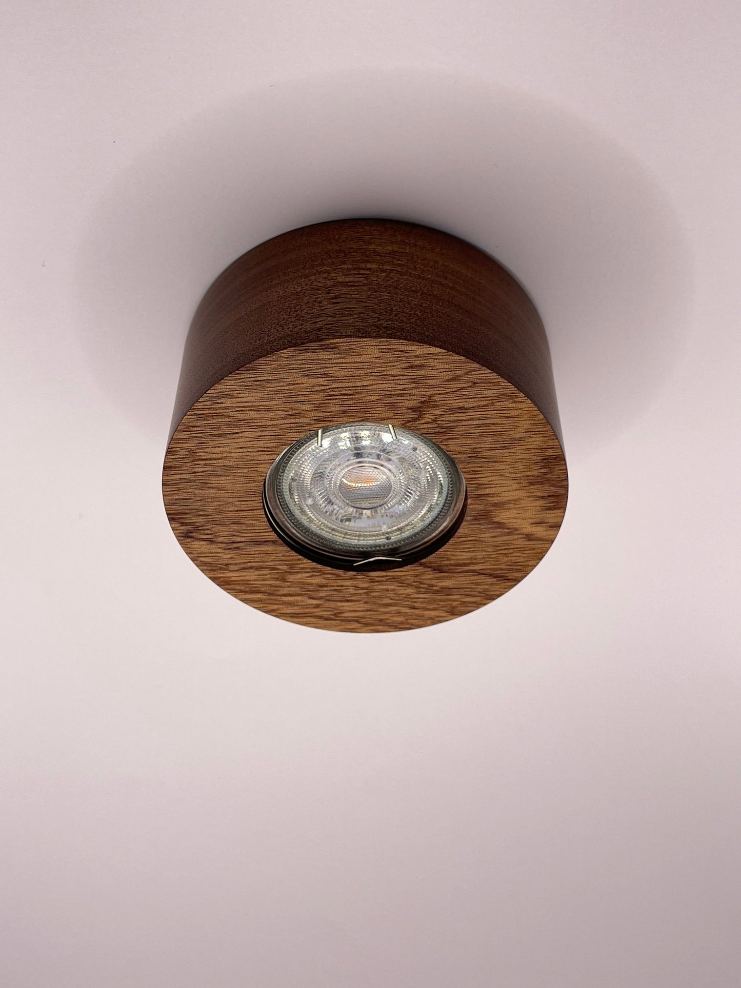 Sapelli hardwood ceiling spotlight