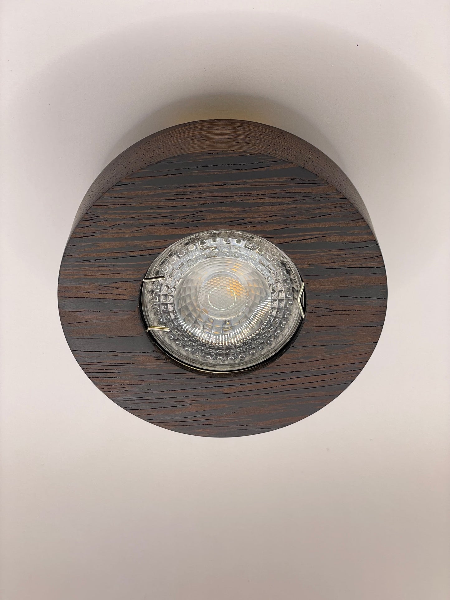 Wenge hardwood ceiling spotlight