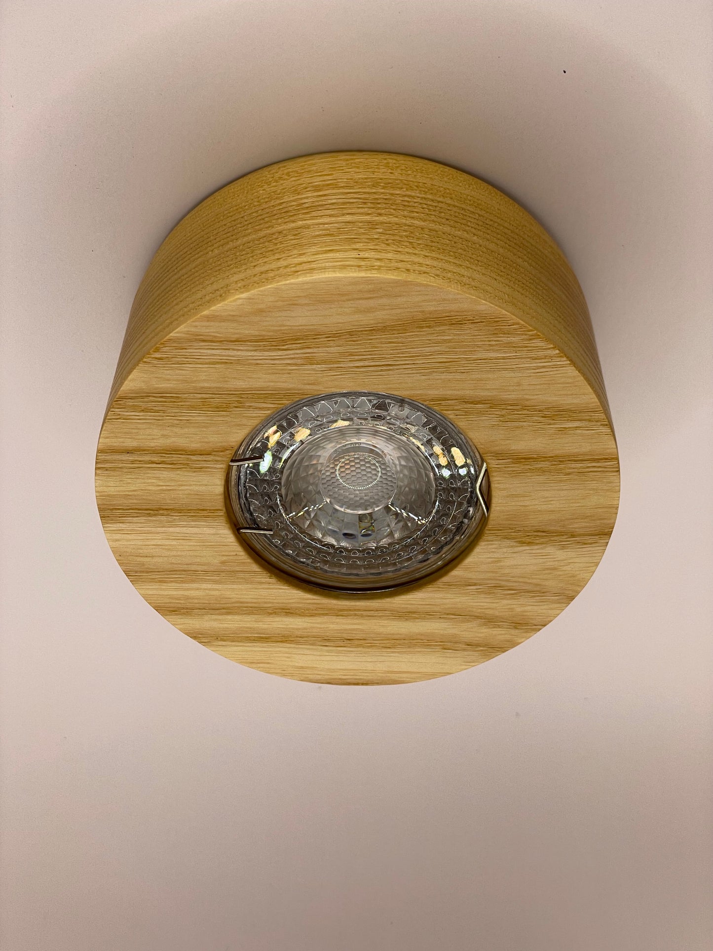 White Ash hardwood ceiling spotlight