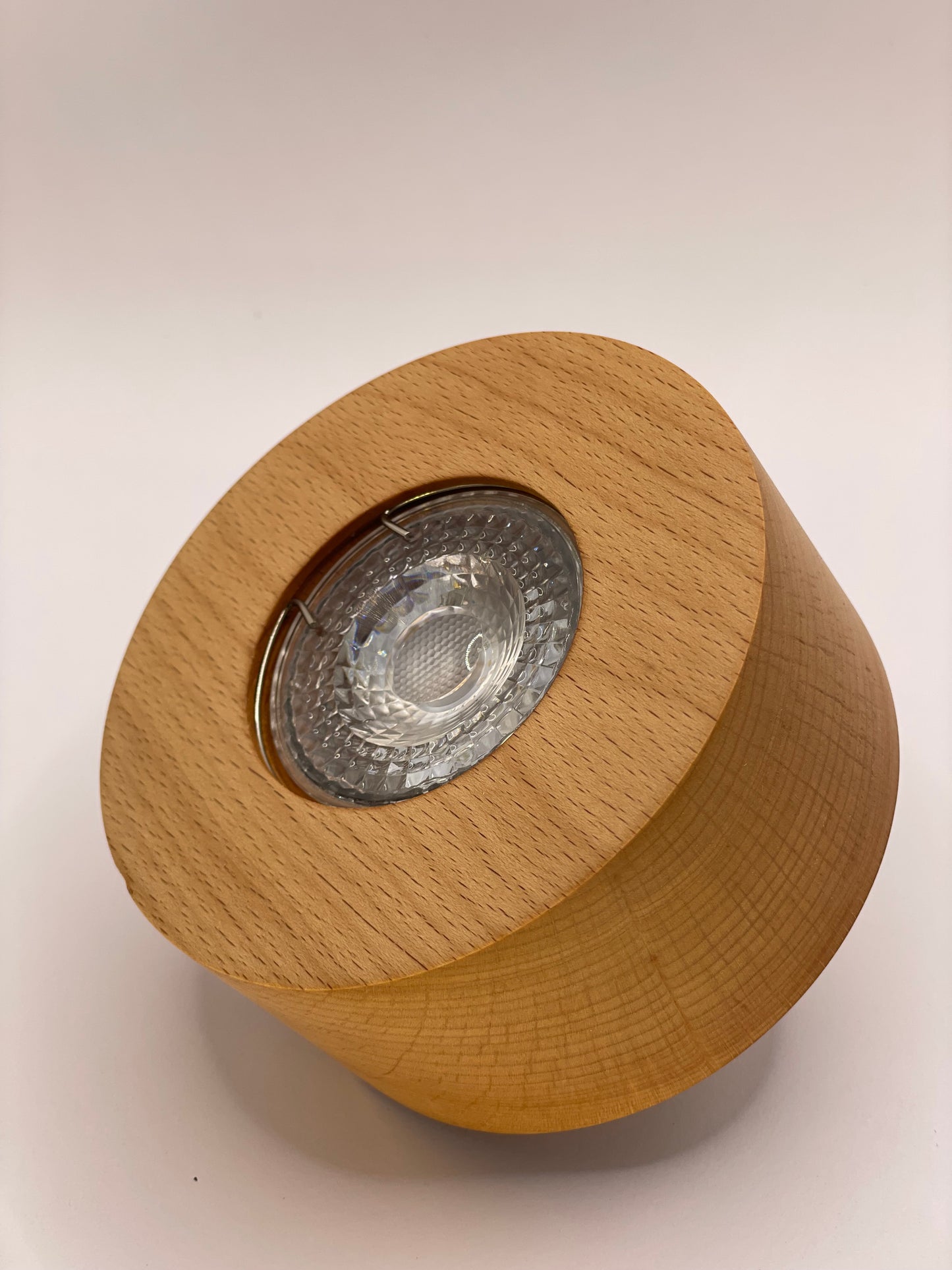 Beech hardwood ceiling spotlight