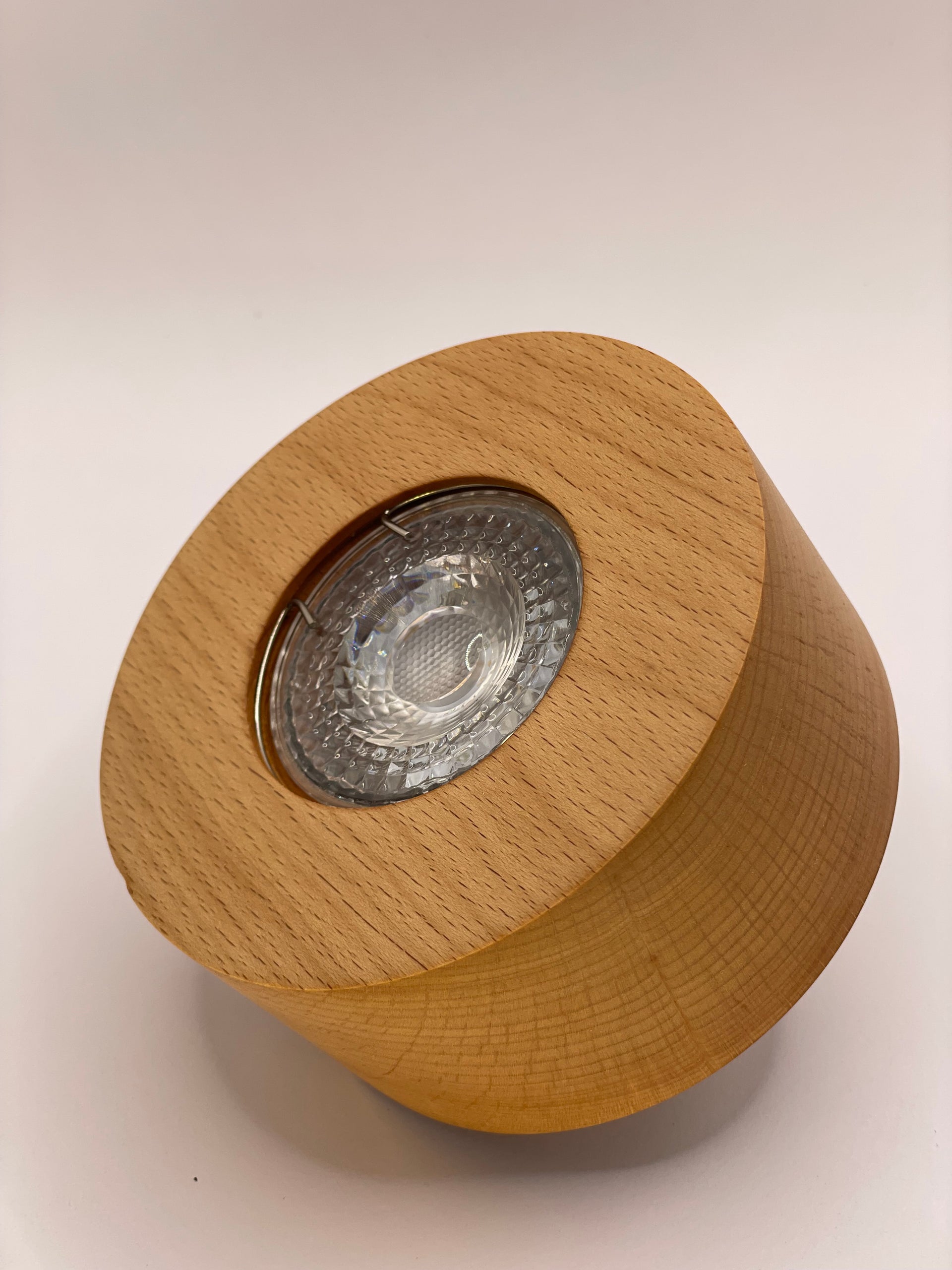 Beech hardwood ceiling spotlight