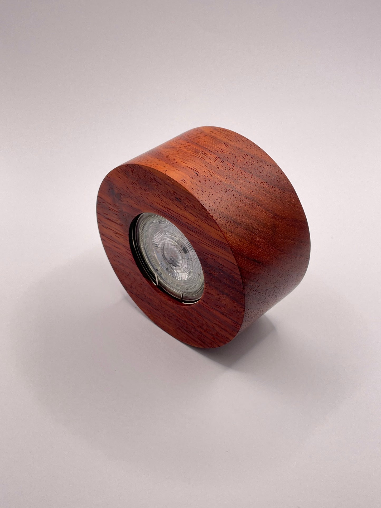Padauk hardwood ceiling spotlight