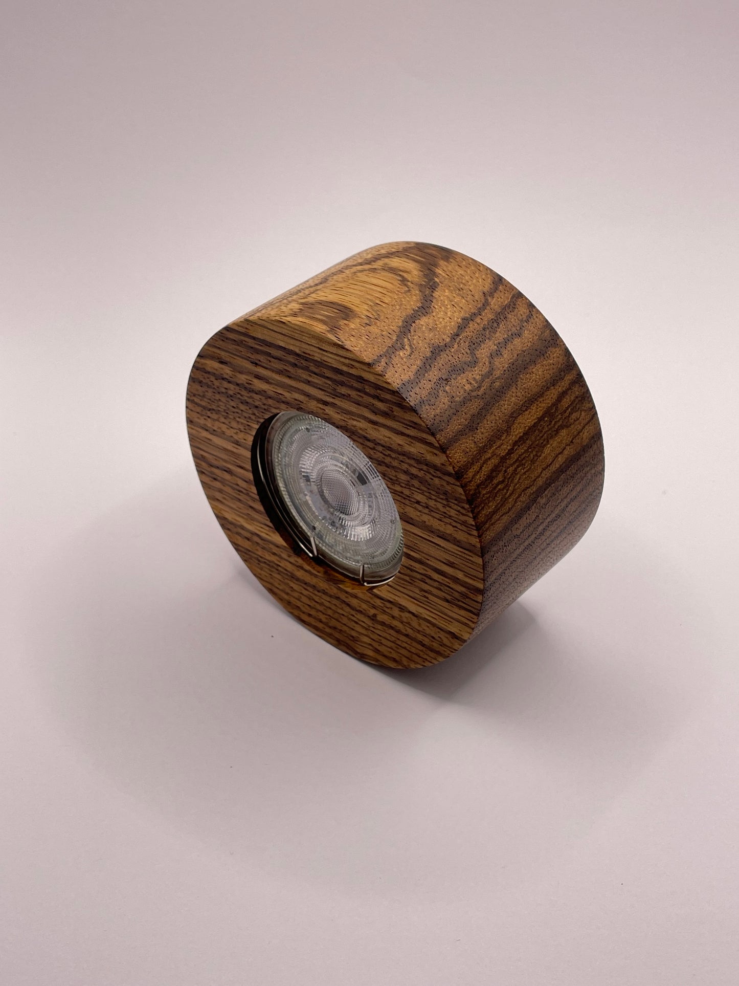 Zebrano hardwood ceiling spotlight